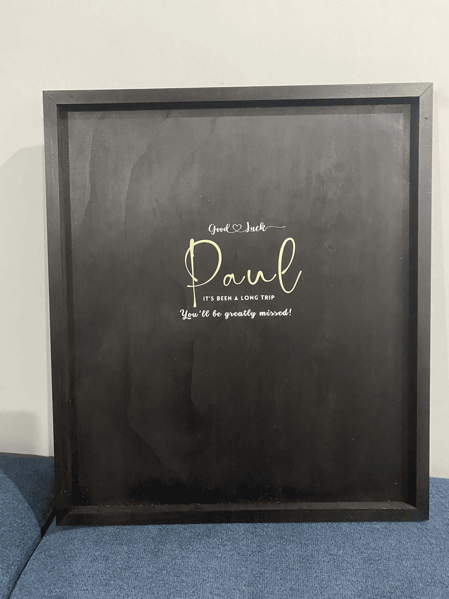 Paul's farewell board